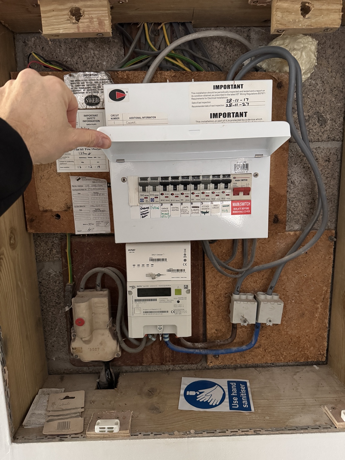 Older switchgear before upgrade